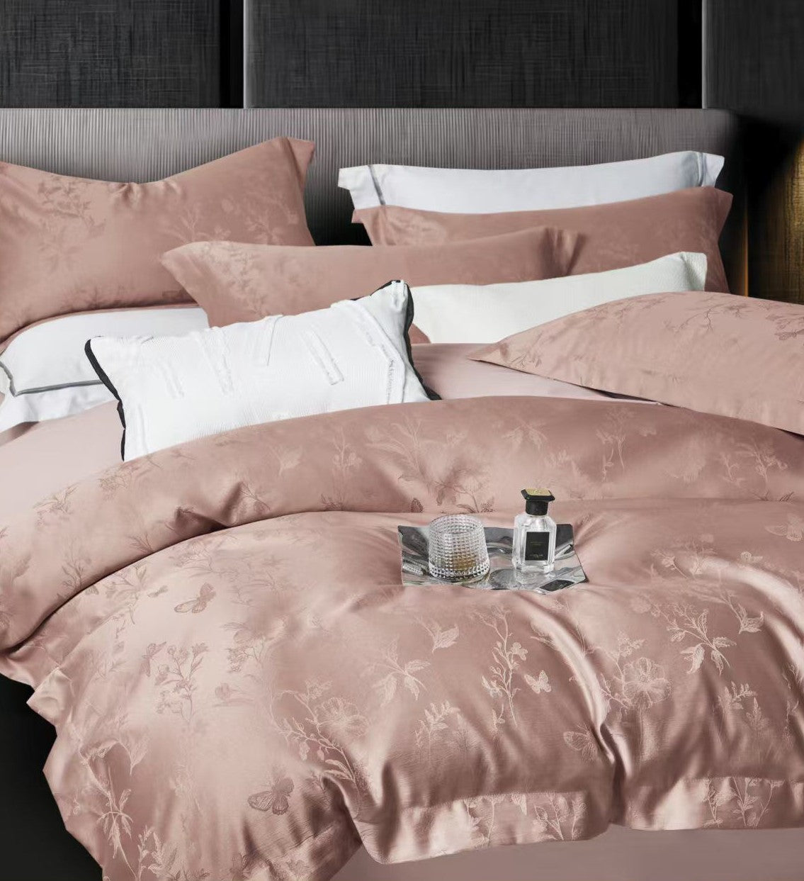 Lenjerie Luxury din Jacquard Premium De Lux, 4 Piese-R10389