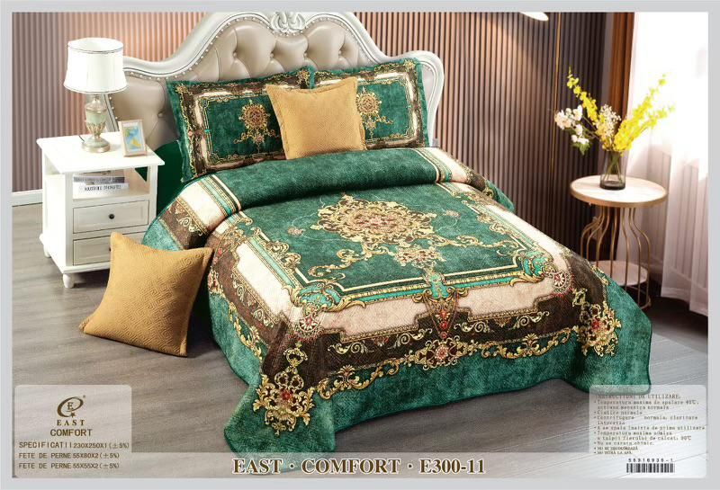 Cuvertura Matlasata din Catifea, 3D cu 5 Piese, Regal-D3475