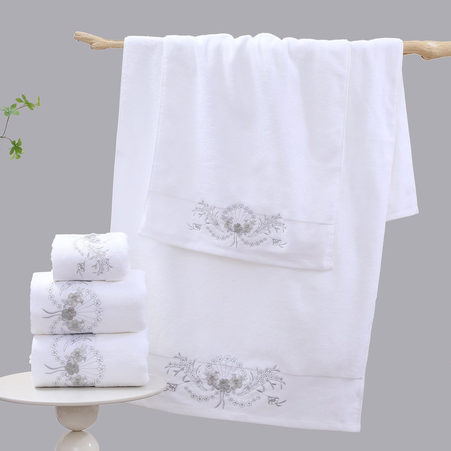 Set 10 Prosoape Pentru Corp din Bumbac, 70x140cm-HP10723