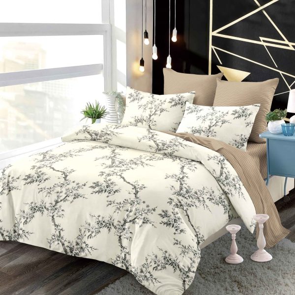 Lenjerie Pat Dublu din Finet Superior, 6 Piese, cu Elastic-P9442