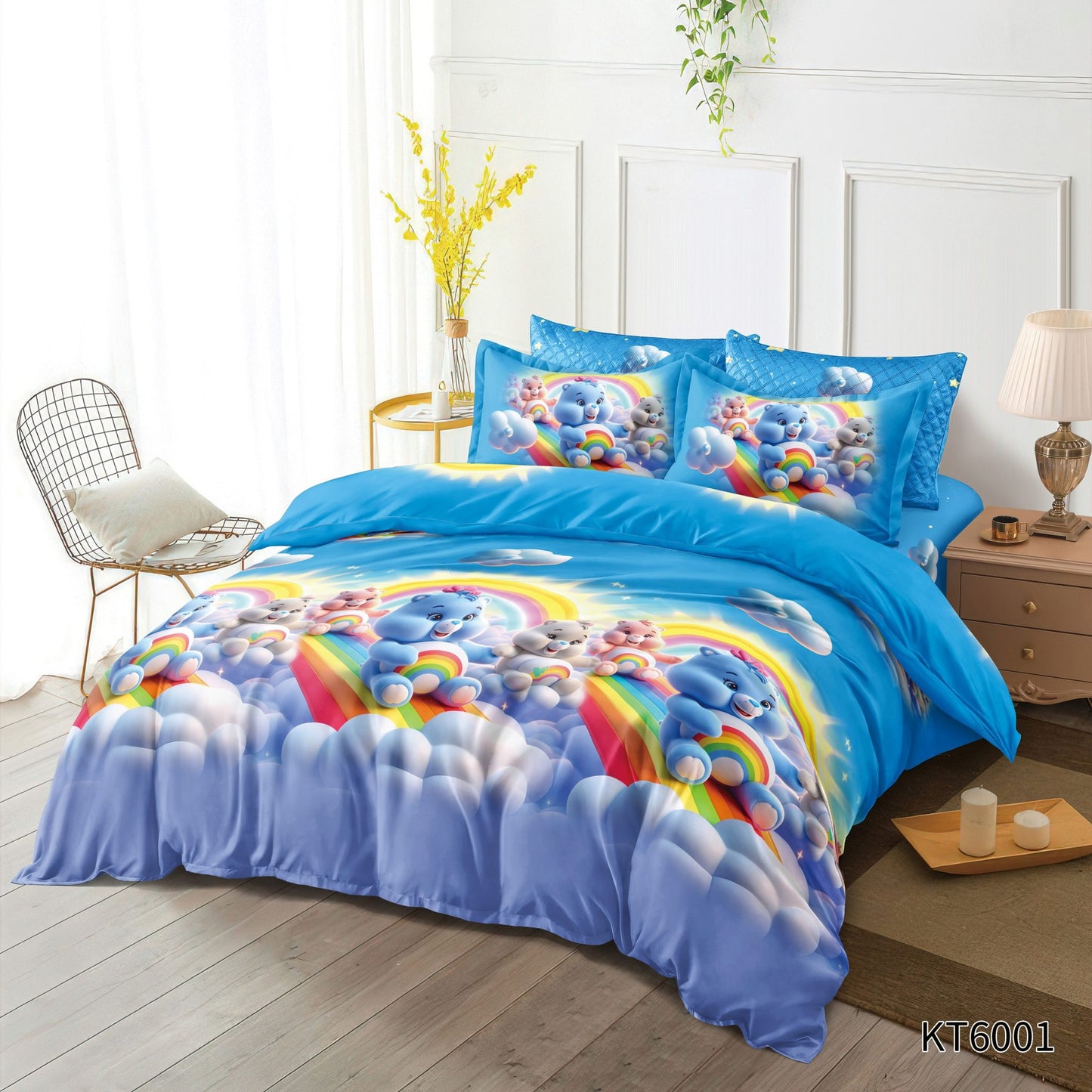 Lenjerie Finet 6 Piese, cu Elastic, Imprimeu Animat 3D, Ursuleti-P8641