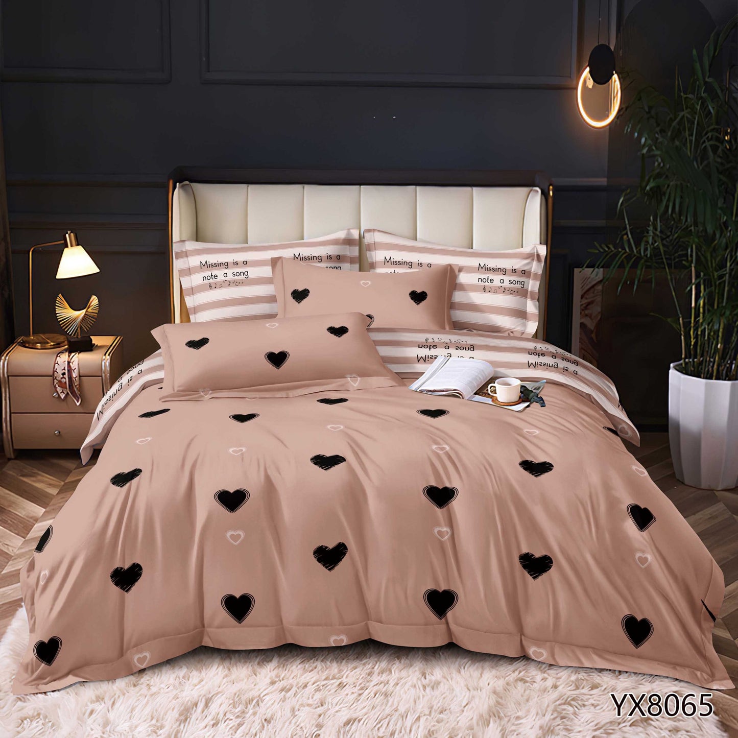 Lenjerie Finet 4 Piese 1 Persoana, Inimioare-P11366
