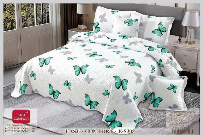 Cuvertura de Pat, 5 piese, Flori-D4390