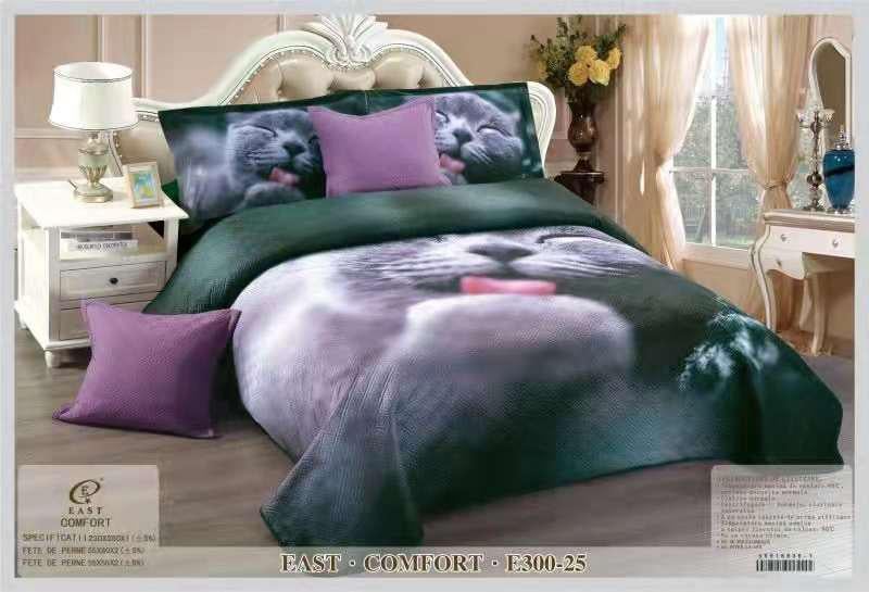 Cuvertura Matlasata din Catifea, 3D cu 5 Piese-D3460