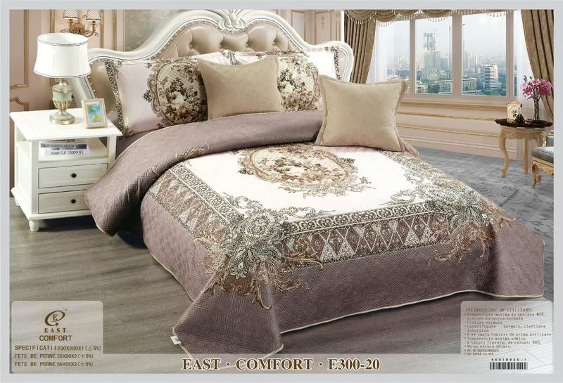 Cuvertura Matlasata din Catifea, 3D cu 5 Piese, Elegant-D3472