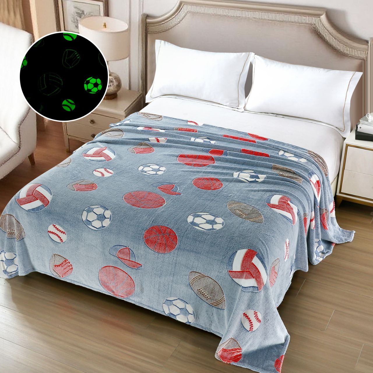 Patura Cocolino Fosforescenta, 200x230cm, Mingiute-H9158