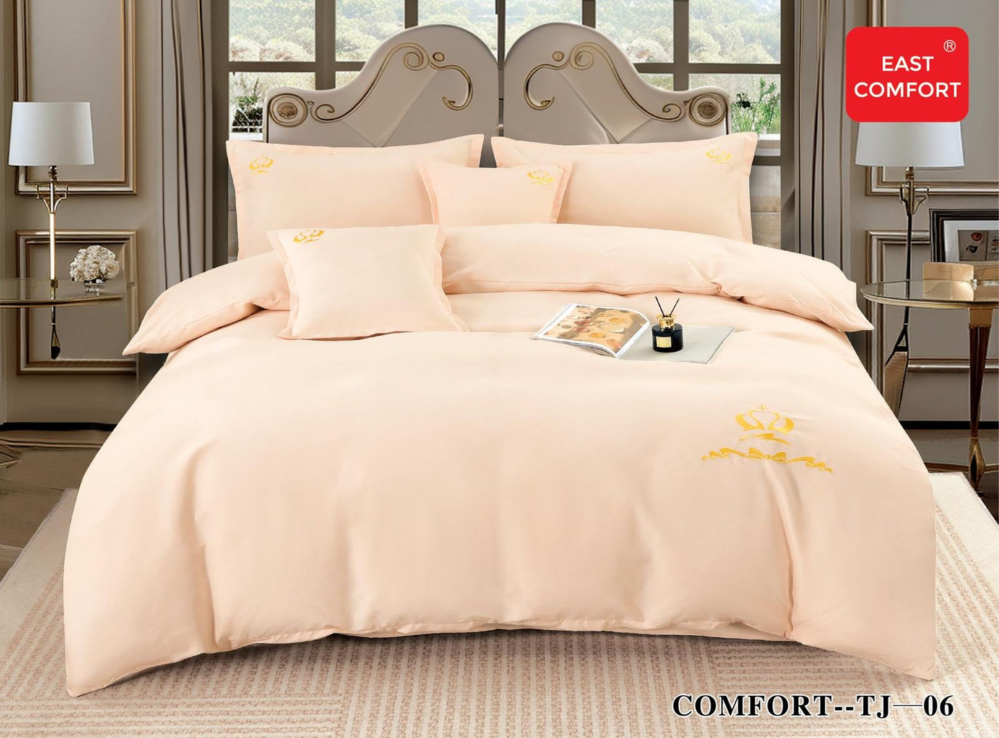 Lenjerie Bumbac Premium de Lux, 6 Piese, Uni-D5978