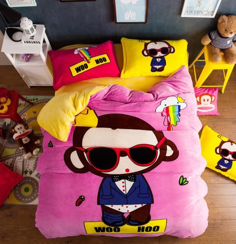 Lenjerie Cocolino Pufoasa, Pat Dublu, 4 Piese, Woo Hoo-C6795