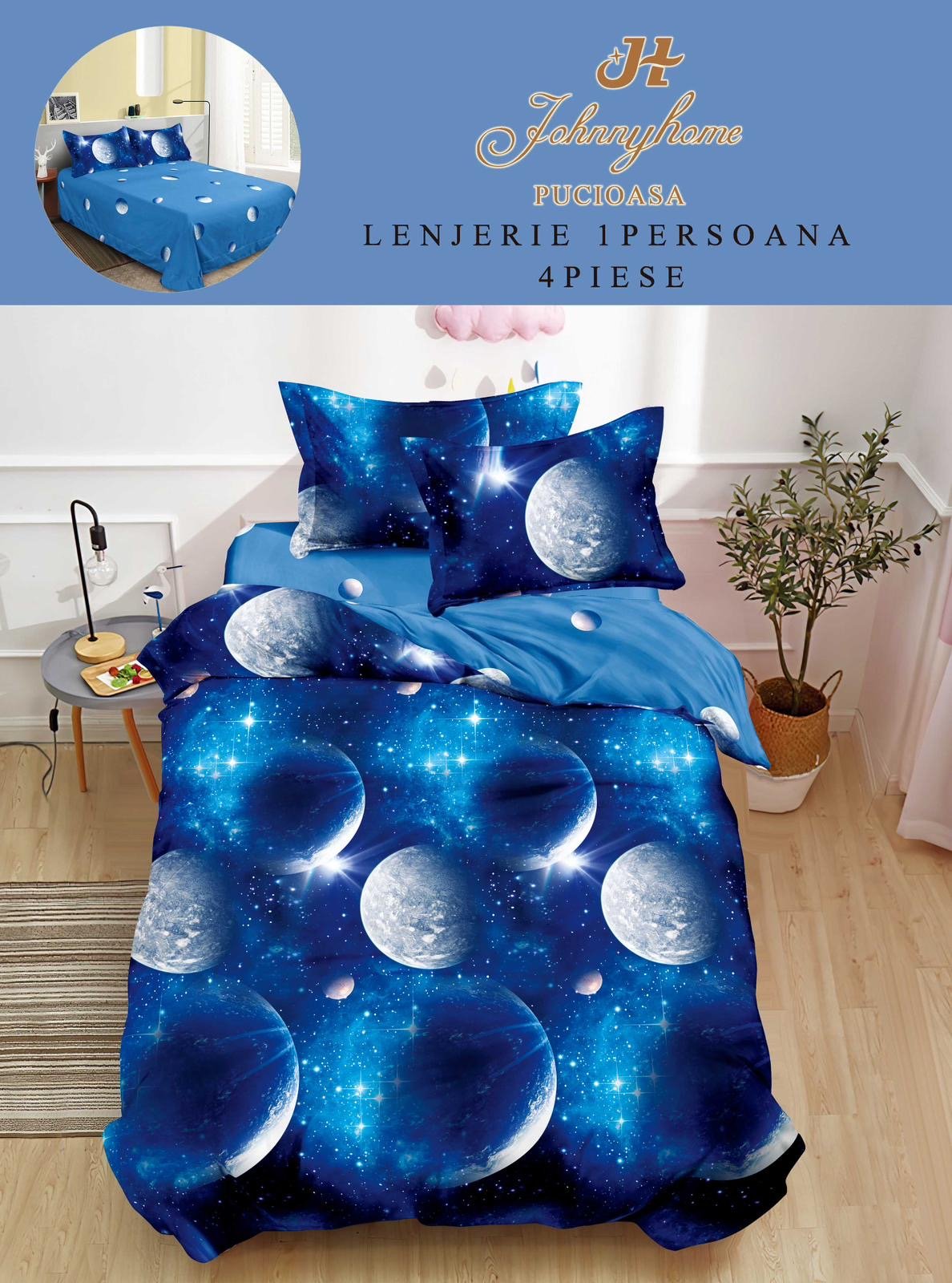 Lenjerie Finet 4 Piese 1 Persoana, Planete-H7698