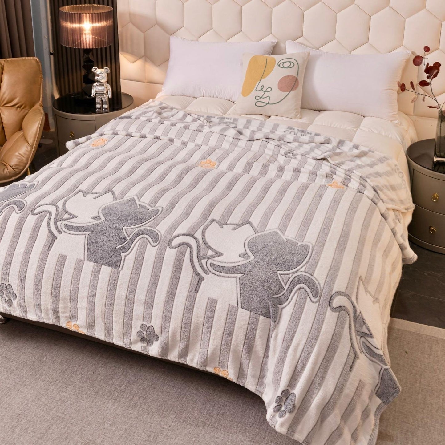 Patura Cocolino Subtire, 200x230cm, Dungi/Pisicute-C7938