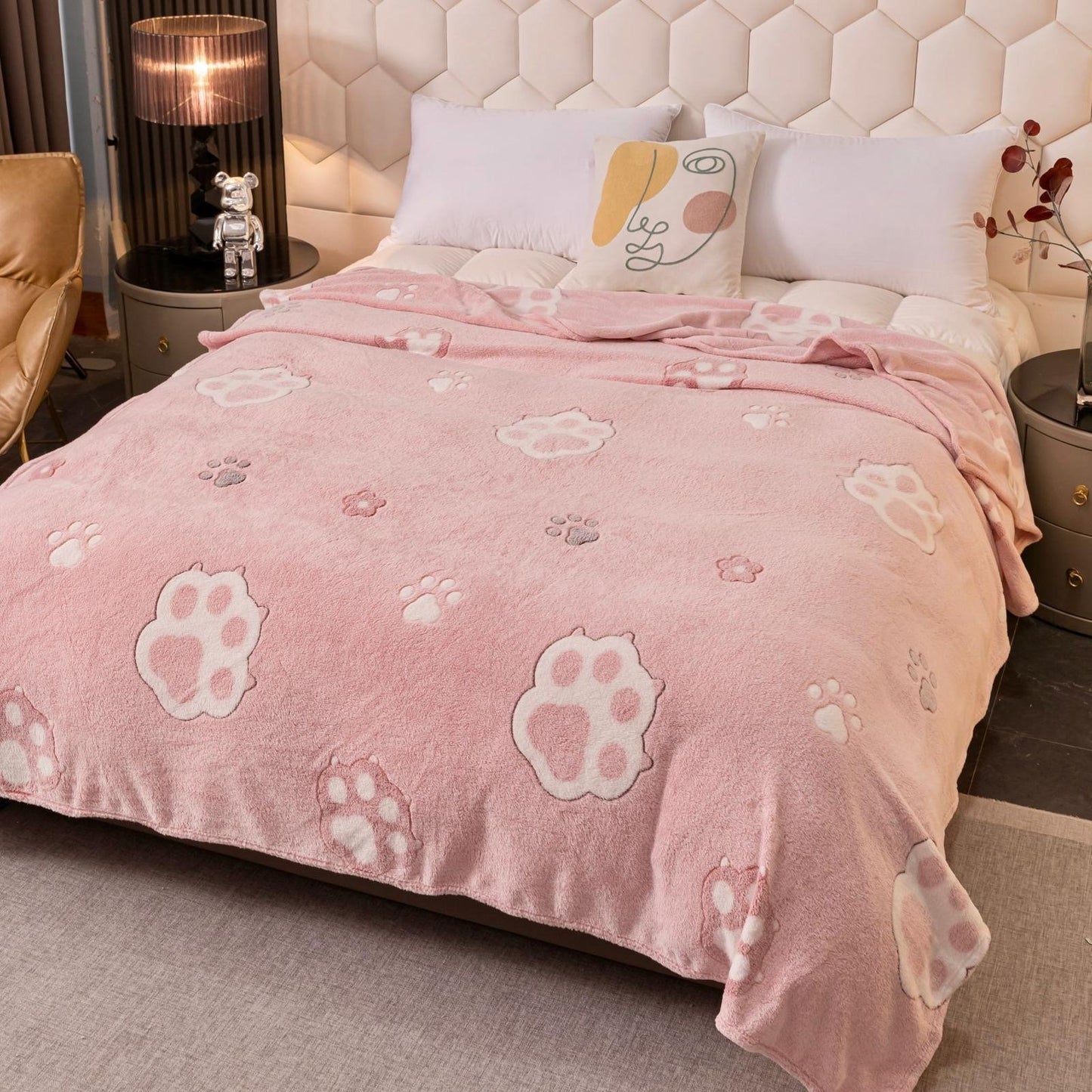 Patura Cocolino Subtire, 200x230cm, Roz/Labute-C7930