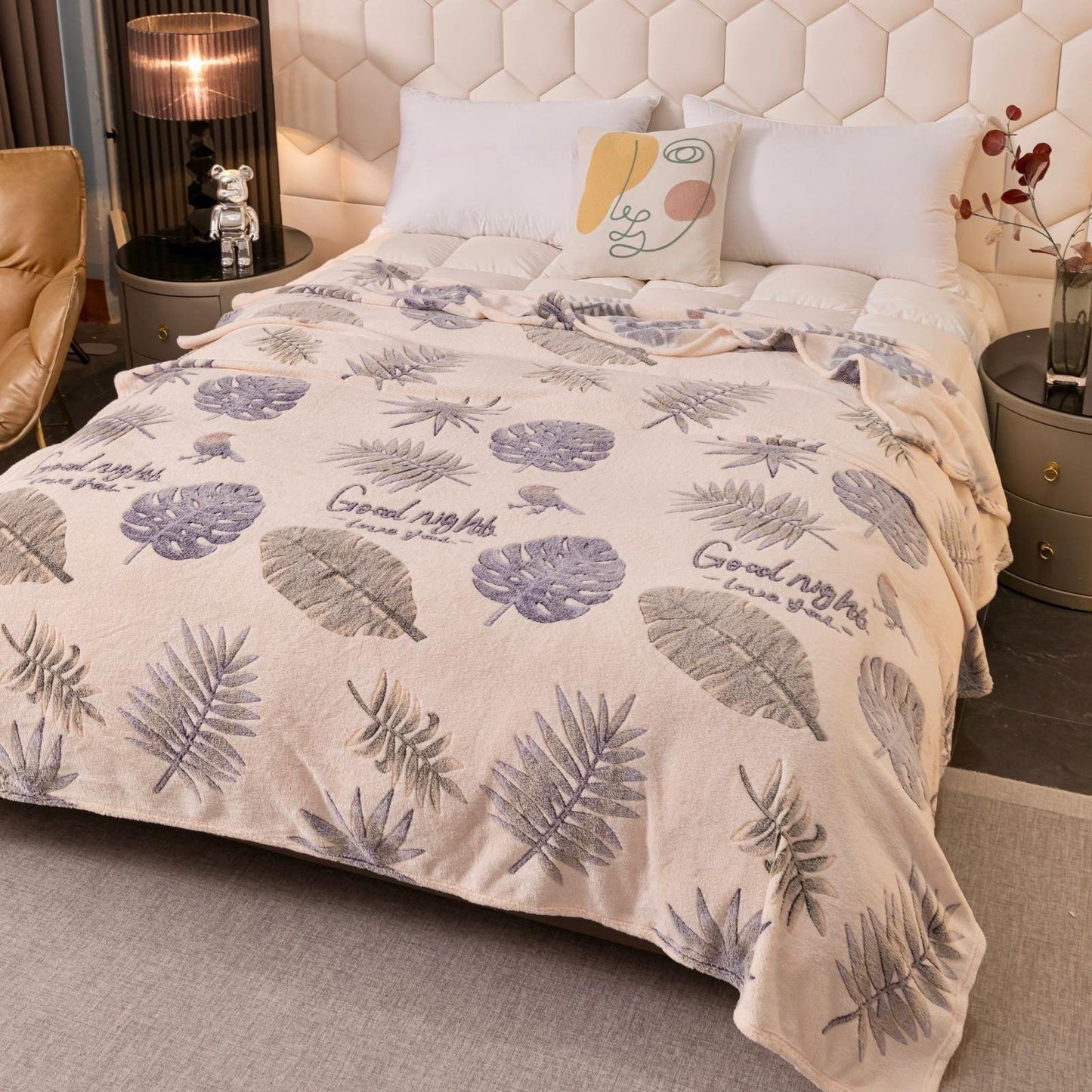 Patura Cocolino Subtire, 200x230cm, Crem/Ferigi-C7934