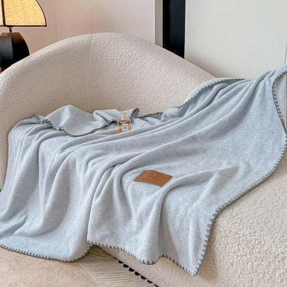 Patura Cocolino tip casmir, cu capse, utilizabilă si ca sal, 100×140 cm-C11476