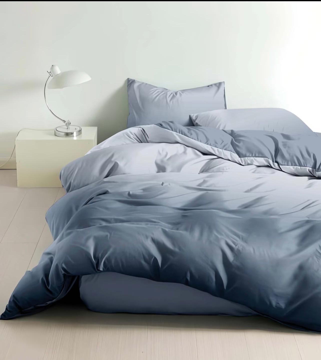 Lenjerie Pat Dublu din Finet, 6 Piese, Degrade-D9734