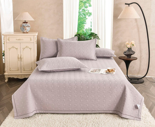 Set Cuvertura Eleganta de Pat, Satinata, 3 Piese, 230x250 cm+2 Fete de Perna 50x70 cm-CF11166