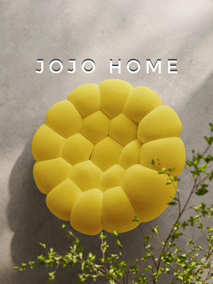 Fotoliu Premium Bubbly cu Sustinere Ergonomica HD Foam, Catifea Reiata, Galben-C9462