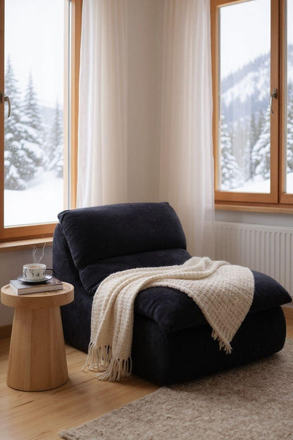 Fotoliu Premium Aveline, cu Sustinere Ergonomica HD Foam, Catifea, Negru-C10009