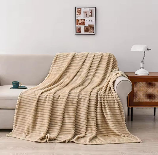 Patura Pufoasa Cocolino Premium, 200x230cm, Model Dungat, Bej-A10553