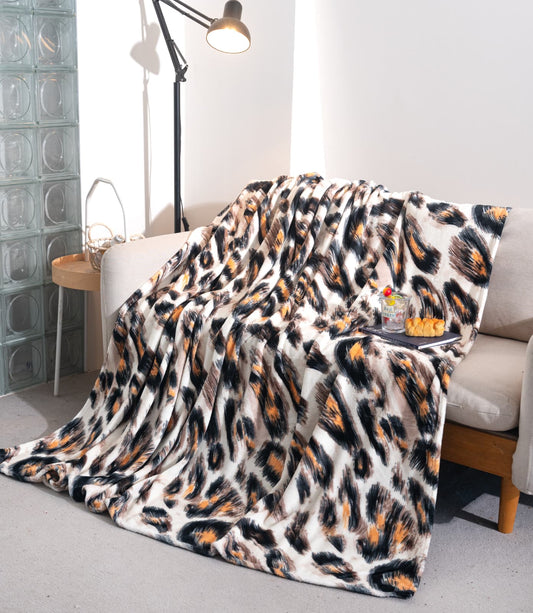 Patura Cocolino Subtire, 200x230cm, Animal Print-A9456