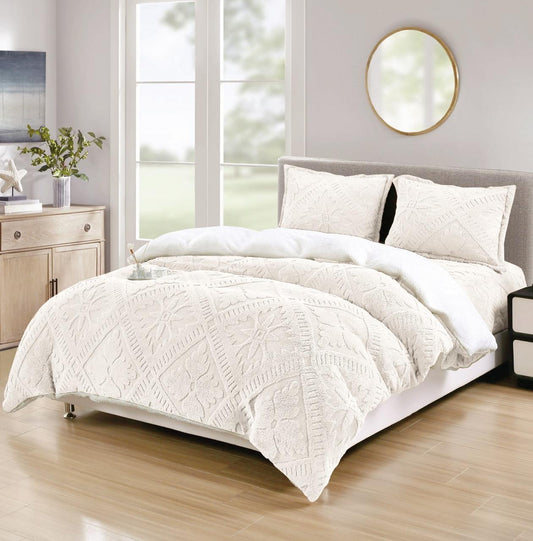 Lenjerie Cocolino Pufoasa, cu Blanita Alba pe Spate, 4 Piese, cu Elastic, Model Traditional-F9776