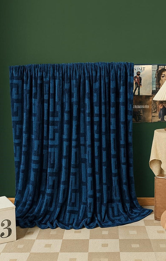 Patura Pufoasa Cocolino 200x230cm, Bleumarin-S5167