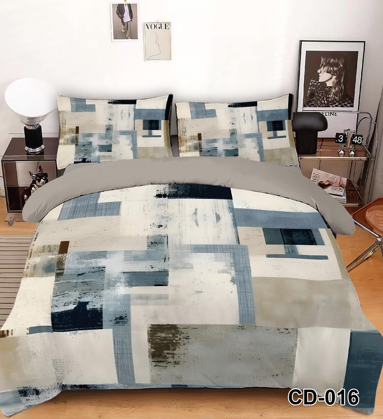 Lenjerie 5D Finet 6 Piese, cu Elastic, Imprimeu Identic cu Poza, Abstract-D9518