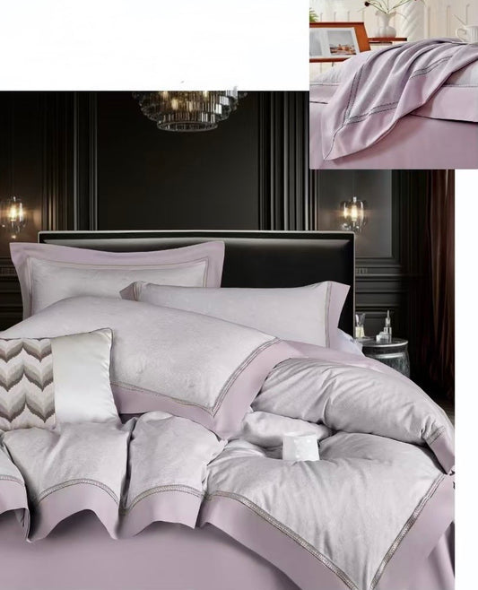 Lenjerie Luxury din Bumbac Satinat Premium, 4 Piese, Mountbatten-CF10300