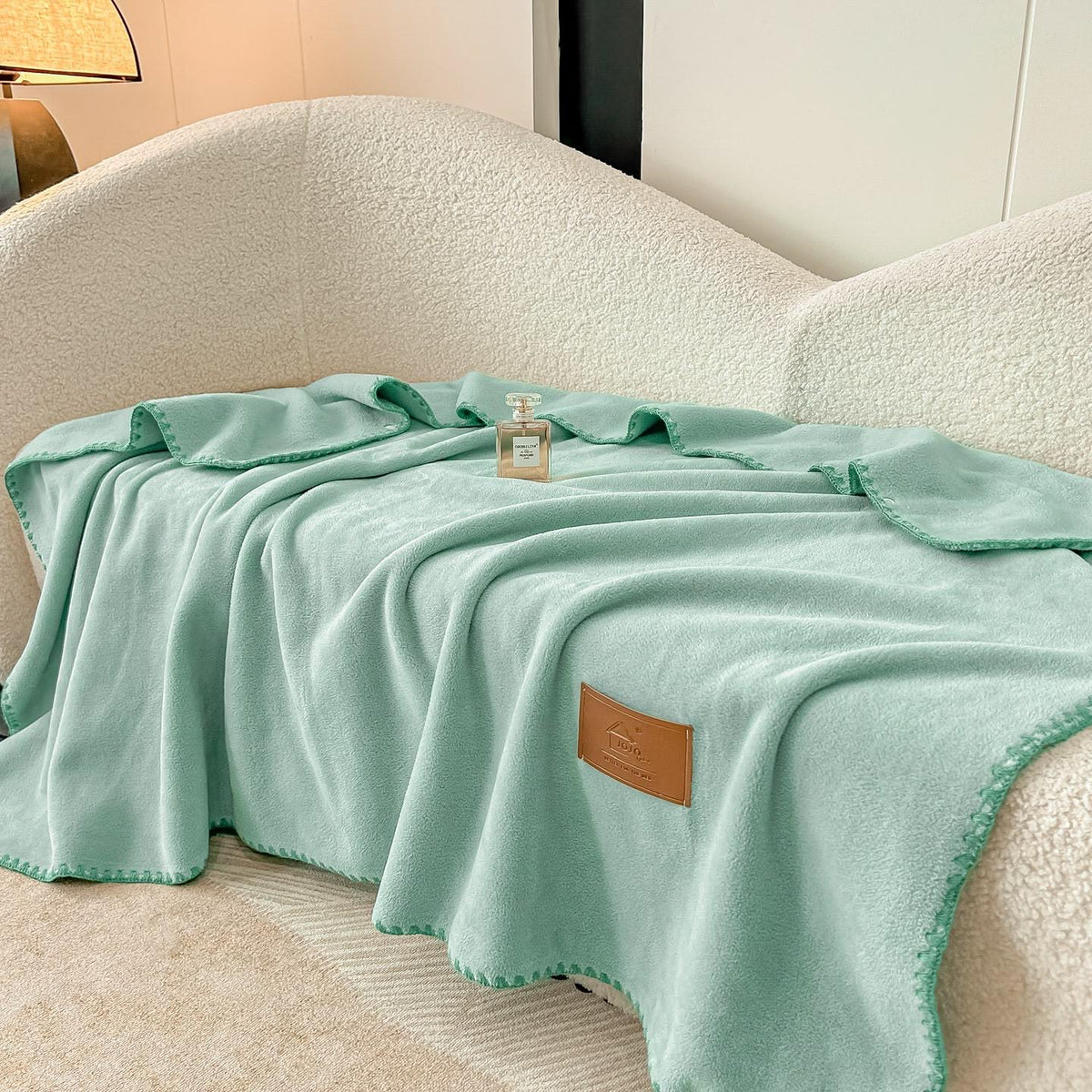 Patura Cocolino tip casmir, cu capse, utilizabilă si ca sal, 100×140 cm-C11482