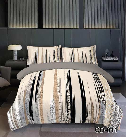 Lenjerie 5D Finet 6 Piese, cu Elastic, Imprimeu Identic cu Poza, Abstract-D9512