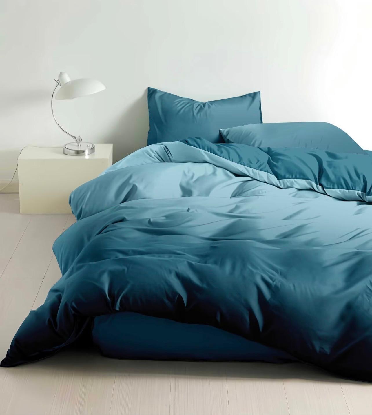 Lenjerie Pat Dublu din Finet, 6 Piese, Degrade-D9741