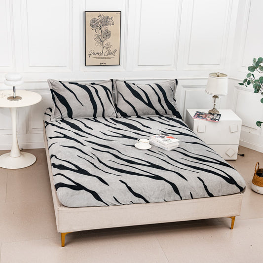 Husa Cocolino cu Elastic+2 Fete de Perna, Gri/Negru-A9549