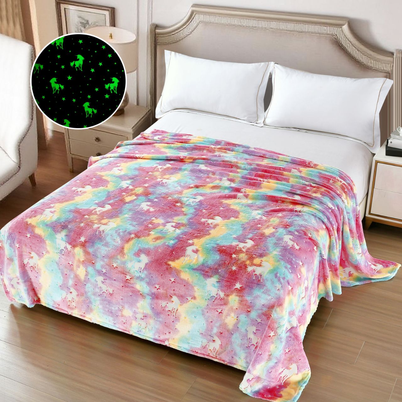 Patura Cocolino Fosforescenta, 200x230cm, Multicolor-H9151