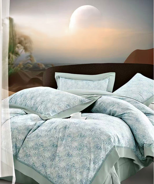 Lenjerie Luxury din Bumbac Satinat Premium, 4 Piese-CF10804