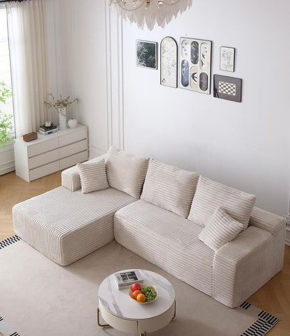 Coltar Premium Saphyra, cu Susținere Ergonomică HD Foam, Catifea Reiata, Crem-C9480