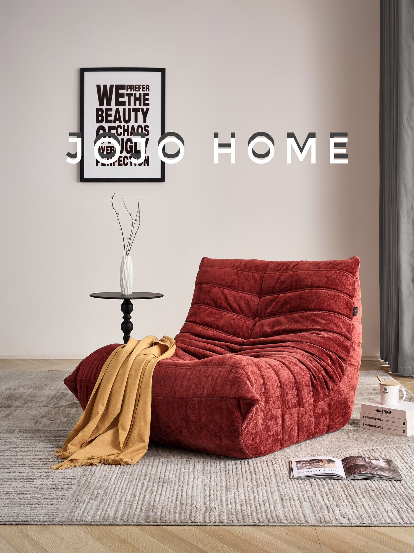 Fotoliu Premium Belluno, cu Susținere Ergonomică, Catifea, Bordo