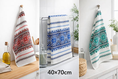 Set 20 Prosoape Bucatarie din Bumbac, 40x70cm, 3 Culori-HP10618