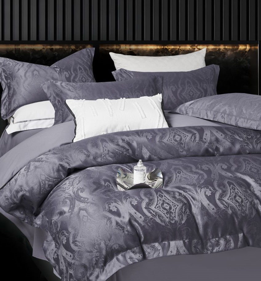 Lenjerie Luxury din Jacquard Premium De Lux, 4 Piese-R10392