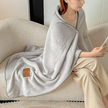 Patura Cocolino tip casmir, cu capse, utilizabilă si ca sal, 100×140 cm-C11480
