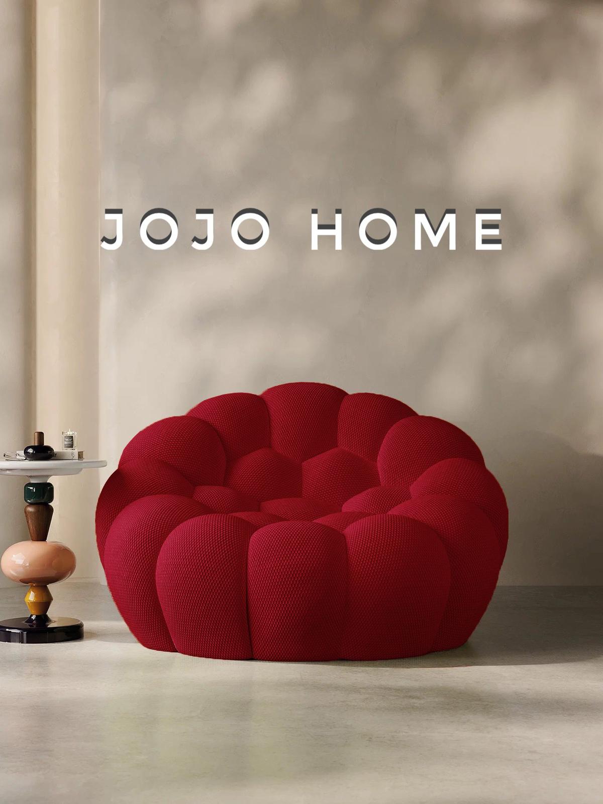 Fotoliu Premium Bubbly cu Sustinere Ergonomica HD Foam, Catifea Reiata, Bordo-C9463