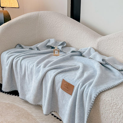 Patura Cocolino tip casmir, cu capse, utilizabilă si ca sal, 100×140 cm-C11476