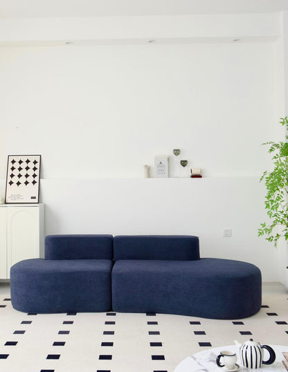 Canapea Premium Veloria, cu Susținere Ergonomică HD Foam, Catifea, Bleumarin-C9475