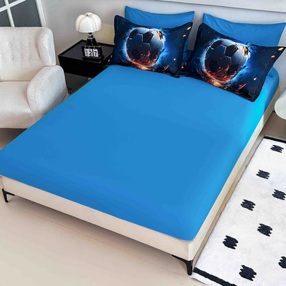 Lenjerie 5D Finet, 4 Piese, 1 Persoana, cu Elastic, Imprimeu Digital Identic cu Poza-C9811