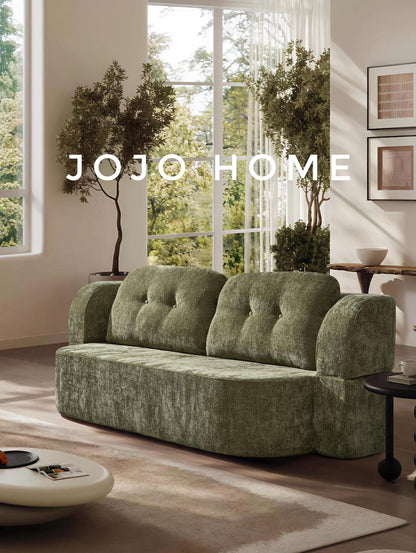 Canapea Premium Venezia, cu Susținere Ergonomică HD Foam, Catifea, Kaki-C9470