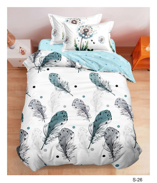 Lenjerie Finet 4 Piese 1 Persoana, cu Elastic, Pene-V10509