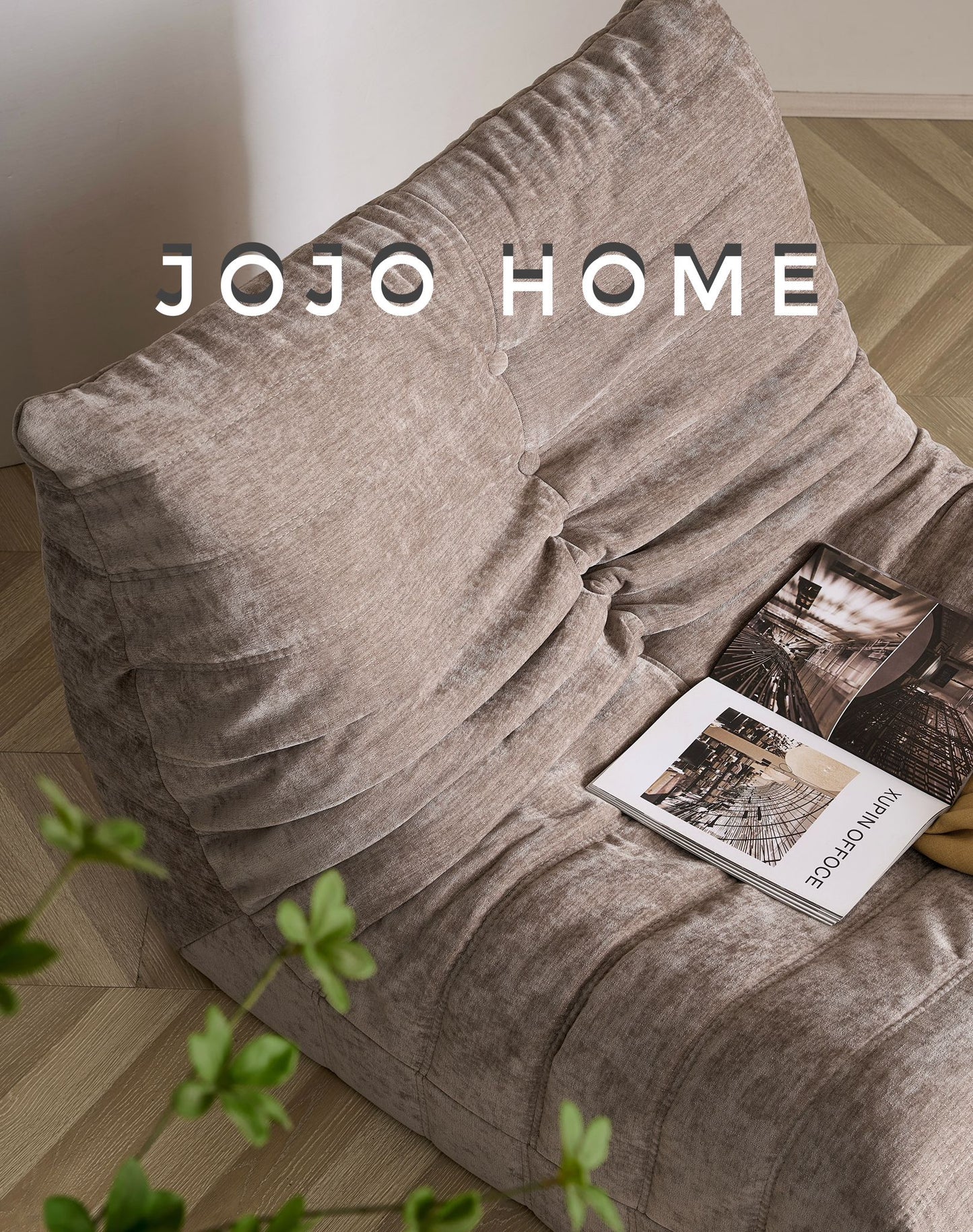 Fotoliu Premium Belluno, cu Susținere Ergonomică, Catifea, Bej