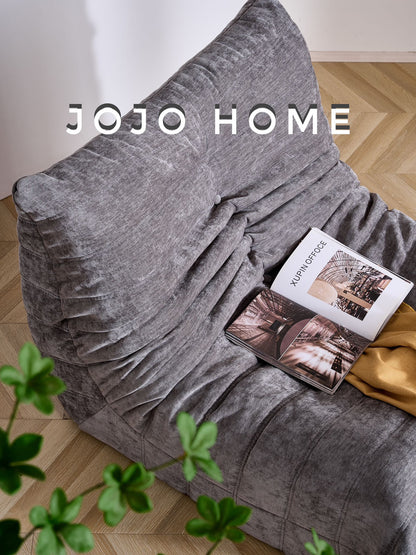 Fotoliu Premium Belluno, cu Susținere Ergonomică, Catifea, Gri