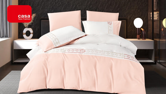 Lenjerie Luxury din Bumbac Finetat Superior, cu Broderie, 4 Piese-R11176