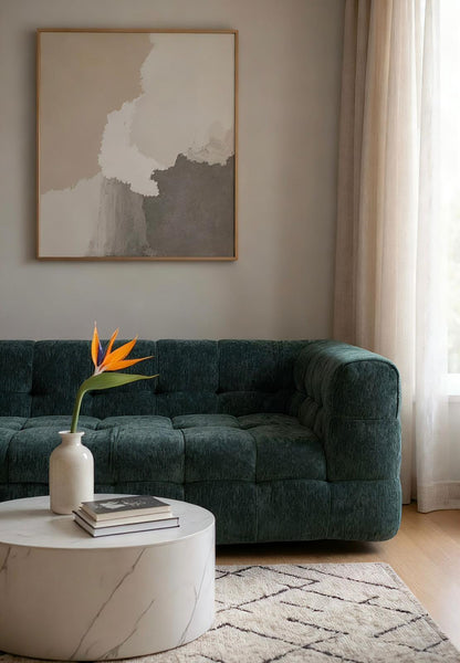 Canapea Premium Astra, cu Susținere Ergonomică HD Foam, Catifea, Verde-C10004