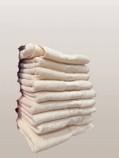 Set 3 Prosoape Baie, Bumbac 100%, 50x90cm, Crem-ZP09