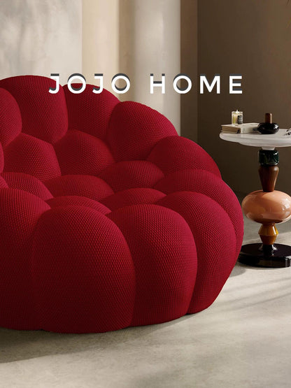 Fotoliu Premium Bubbly cu Sustinere Ergonomica HD Foam, Catifea Reiata, Bordo-C9463